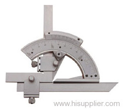 chrome plated universal bevel protractor