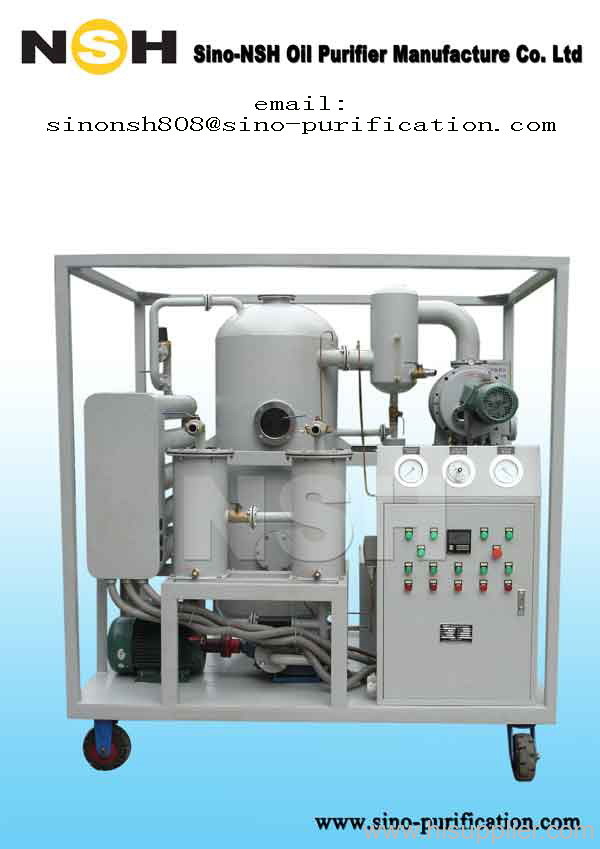 Turbine oil purifier regeneration
