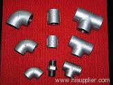 Plain malleable iron pipe fittings