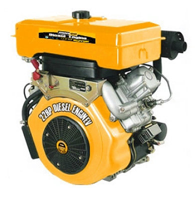 V twin diesel engine