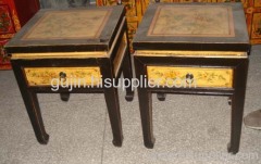 Chinese reproduction bedside stool