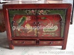 old mongilia carved cabinet