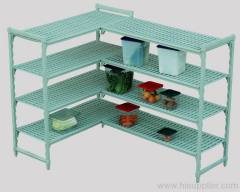 Plastic shelving