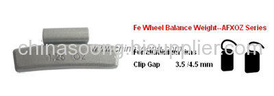 Zinc wheel weight