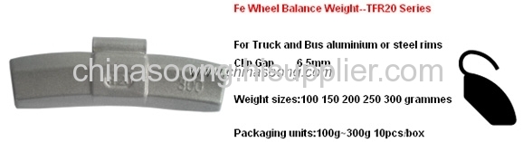 Zinc wheel weight