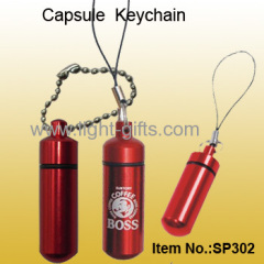 Mini Alloy Capsule Keychain