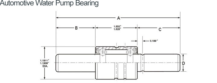 High quality water pump bearing