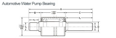 Automotive Water Pump Bearing WIB16301040S