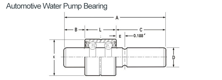 Automotive Water Pump Bearing