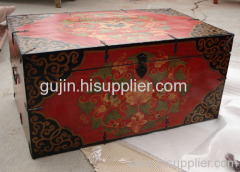 China antique painted trunk