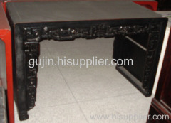 antique elm wood table