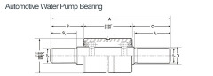 chinese water pump bearing