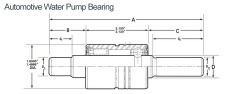 Auto Water Pump Roller Bearing