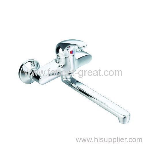 wall mounted single lever kitchen faucets