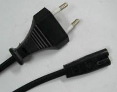 VDE plug with C7 connectors