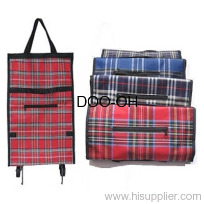 folding wheel shopping bag