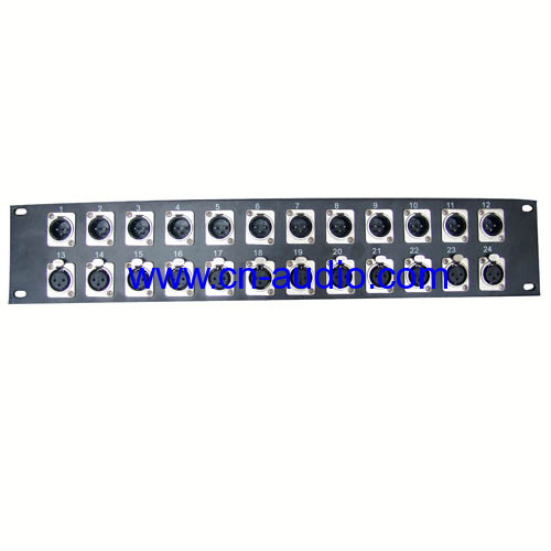 black 3-Pin XLR patchbays