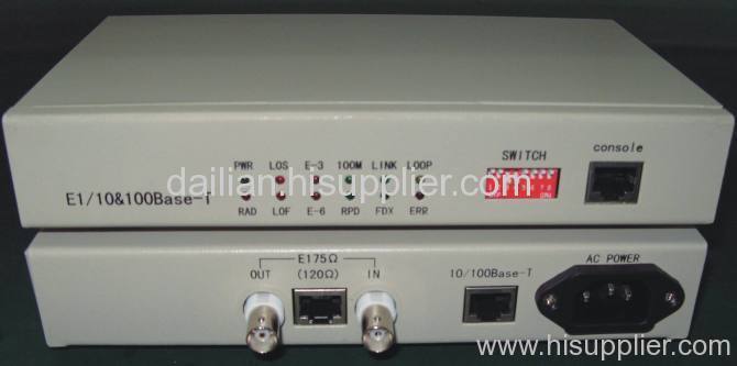 E1 To 10 / 100mbase Protocol Converter