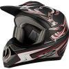 black integral Motocross Helmet