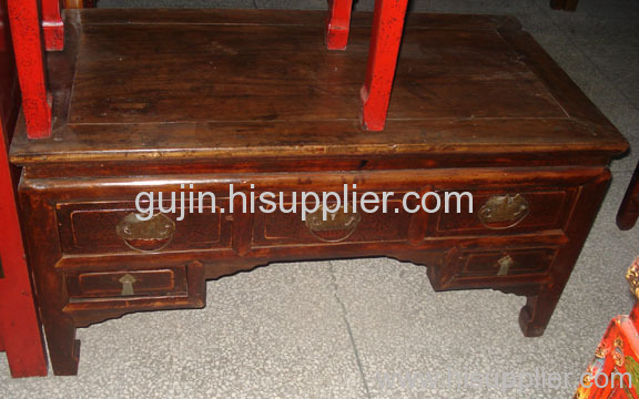 China antique 5drawers table