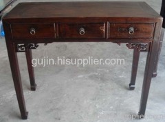 antique 3 drawers table