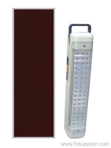 Solar DC rechargeable emergency LED light
