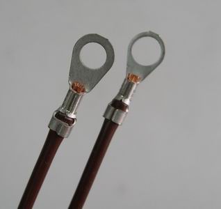 Insulated Ring Terminal on wires