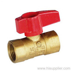 CSA1/2 5psig & UL250psi Approved FIP x FIP Gas Ball Valve With Aluminum Lever Handle
