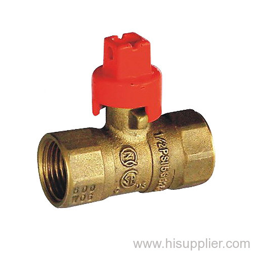 CSA listed FIp brass gas ball valve with Square handle