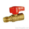CSA 1/2 5psig &UL 250psi Approved Flare x FIP Brass Gas Ball Valve With Aluminum Lever Handle