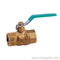 UL & CSA approved full port ball valve with lever handle