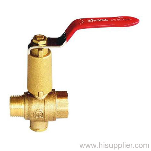 ACS listed F/M brass ball valve with extended stem
