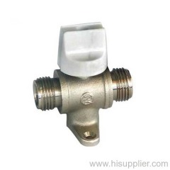 M/M Full bore Brass Ball Valve with flange base