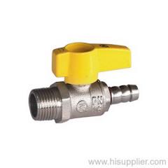 1/2'' M/Hose Brass Straight Ball valve 600WOG