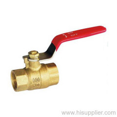 F/F Full Port Brass Ball Valve Steel Lever handle 600WOG