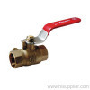 1/2''-1'' F/F Full Port Brass Ball Valve With Side TapSteel Lever handle 600WOG