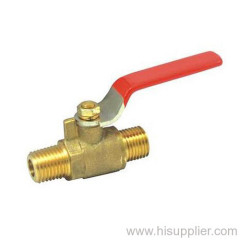 1/4'' -3/8'' M/M Brass mini ball valve With Steel Lever Handle 5.0Mpa