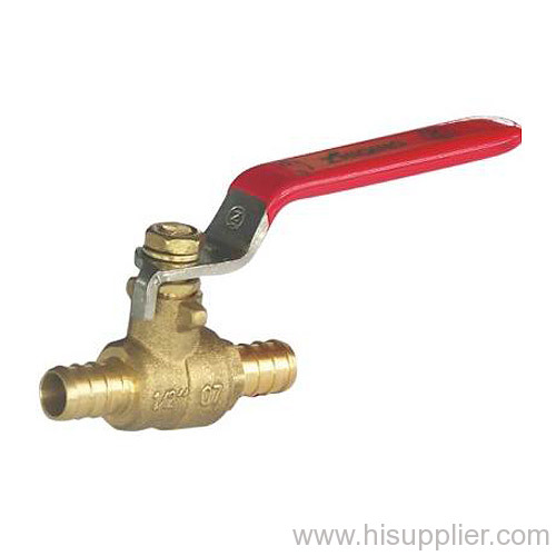 Brass Pex Ball Valve Steel Lever Handle 600WOG