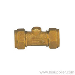 Brass compression ball valve