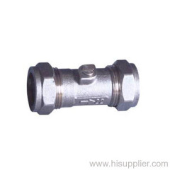 Brass compression ball valve Ni Plating 1.6Mpa