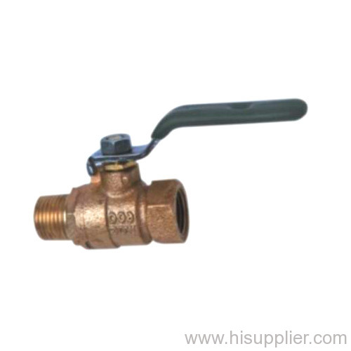 Bronze male valve with drain