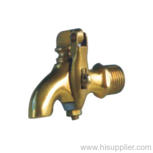 Lockable bib cock pluming valve