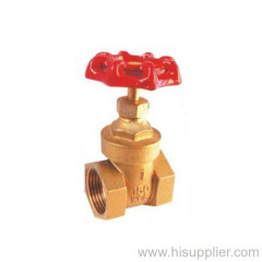 F/F Brass gate valve Screwed-in Bonnet Non-Rising Stem 150WOG