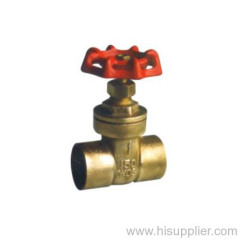 C x C Brass gate valve Screwed-in Bonnet 150WOG