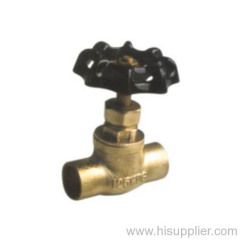 1/2''-1'' C x C Brass stop valve 125WOG