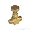 1/4'' M/M Brass needle valve 500psi