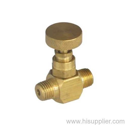 1/4'' M/M Brass needle valve 500psi