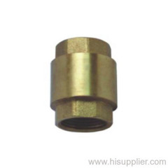 F/F Brass vertical check valve With Plastic Disc PN16