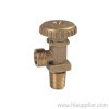 Brass LPG cylinder valve Inlet is W19.8x1/14;outlet is W21.8x1/14LH ;DN7