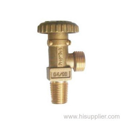 DN7 LPG cylinder valve brass colour